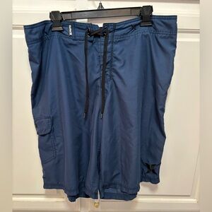 Hurley Cargo Blue Swim Trunks Beach Shorts Men’s Size 36